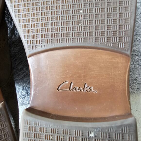 NEW Clarks Men's Paulson Leather Suede Wingtip Oxfords Size 12M Gray Lace Up - Picture 8 of 8